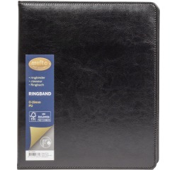 Multo ringmap Hannibal voor ft A5, 17 ringen van 19 mm, zwart kunstleer