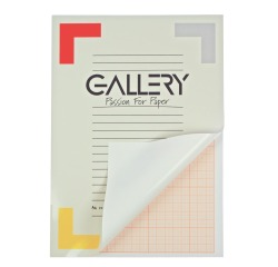 Gallery millimeterpapier, ft 21 x 29,7 cm (A4), blok van 50 vel