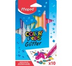 Maped Color'Peps Glitter viltstift, etui van 10 stuks, assorti
