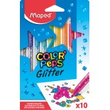 Maped Color'Peps Glitter Filzstifte, 10er Etui, sortiert