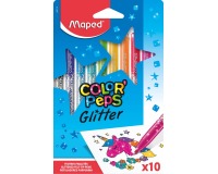 Maped Color'Peps Glitter feutre, étui de 10 pièces, assorti