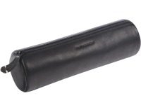 Maverick trousse en cuir, rond, large, noir