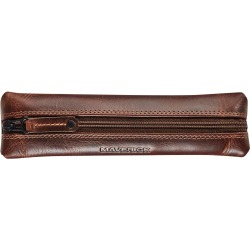 Maverick trousse en cuir, plate, brun