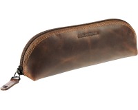 Maverick trousse en cuir, ovale, brun