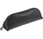 Maverick trousse en cuir, ovale, noir