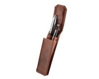 Etui stylos Maverick The Original pour 2 stylos cuir marron