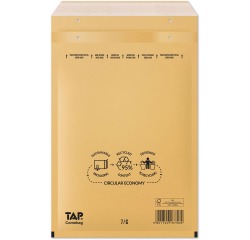 Comebag enveloppes à bulles d'air, ft 230 x 340 mm, avec bande adhésive, brun, boîte de 100 pièces