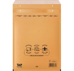 Comebag enveloppes à bulles d'air, ft 270 x 360 mm, avec bande adhésive, brun, boîte de 100 pièces