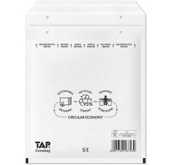 Bubble envelope TAP Comebag #14 200x175mm white 100 pieces