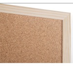Bi-Office cork board with wooden frame, size 60 x 40 cm
