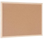 Bi-Office cork board with wooden frame, size 60 x 40 cm