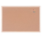 Bi-Office cork board with wooden frame, size 60 x 40 cm
