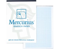 Mercurius papier millimétré, ft A3, bloc de 50 feuilles