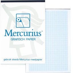 Mercurius papier millimétré, ft A4, bloc de 50 feuilles