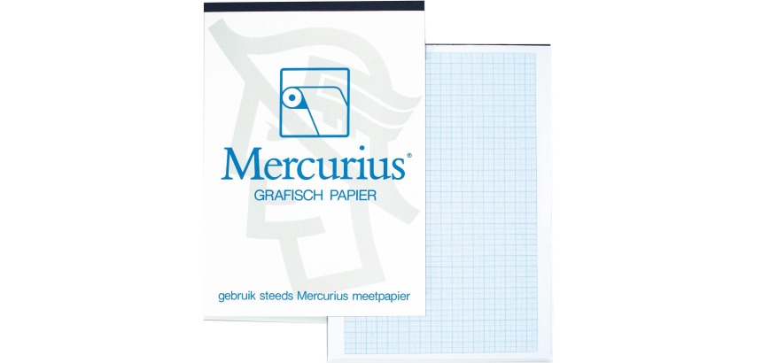Mercurius papier millimétré, ft A4, bloc de 50 feuilles