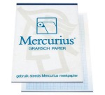 Mercurius papier millimétré, ft A4, bloc de 50 feuilles