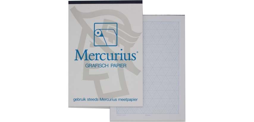 Mercurius isometric graph paper, 50 sheets, A3 size