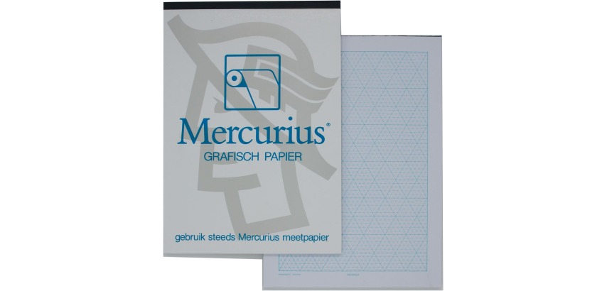 Mercurius isometrisch grafisch papier, 50 vel, ft A4