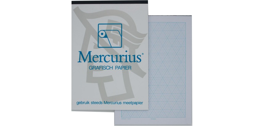 Mercurius isometrisches Zeichenpapier, 50 Blatt, DIN A4