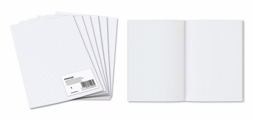 Aurora papier ministre, quadrillé, A4, paquet de  240 feuuilles (doubles pliées)