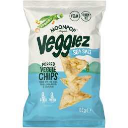 Moonpop Veggiez chips Sea Salt, sachet de 85 g