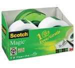Pack 3 cintas adhesivas Scotch Magic + 1 dispensador gratis