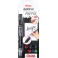 Pentel whiteboardmarker Maxiflo Flex-Feel, etui met 4 stuks, geassorteerde kleuren