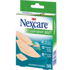 3M pleister Nexcare Comfort 360° 3 formaten, pak van 30 stuks