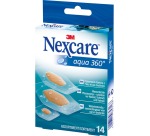 3M pansement Nexcare Aqua 360° 3 formats, paquet de 14 pièces