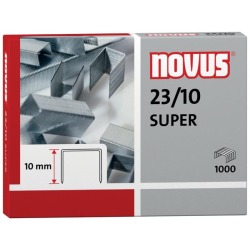 Novus agrafes 23/10, boîte de 1000 agrafes