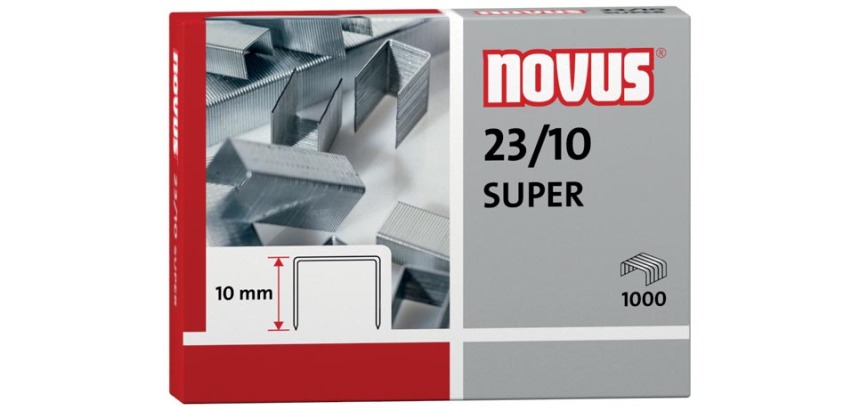 Novus agrafes 23/10, boîte de 1000 agrafes