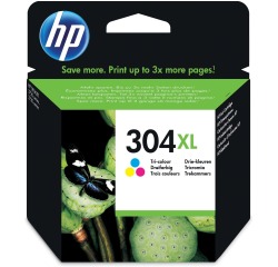 HP 304XL Tintenpatrone Drei-farbe Blase