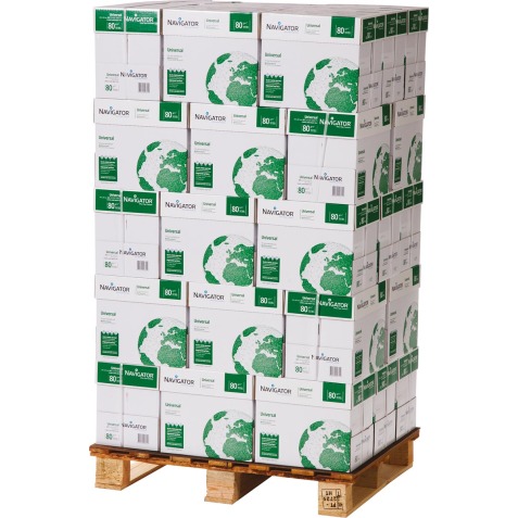Papier Navigator Universal A4 80g - palette jetable de 200 ramettes de 500 feuilles