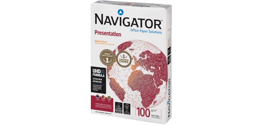 Navigator Präsentationspapier, A4-Format, 100 g, Paket mit 500 Blatt