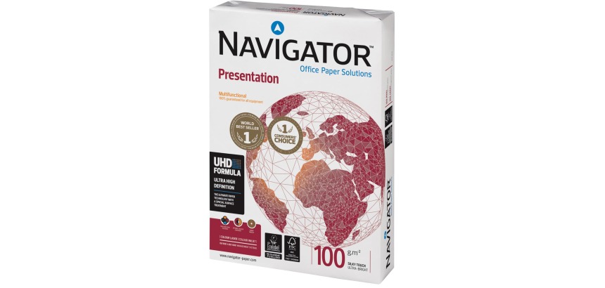 Navigator Presentation papier de présentation, ft A4, 100 g, paquet de 500 feuilles