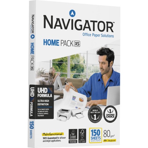 Navigator Home Pack XS printpapier ft A4,80 g, pak van 150 vel