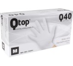 Handschoenen uit nitril,  medium, wit, doos van 100 stuks