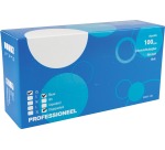 Gants en nitrile, extra small, bleu, boîte de 100 pièces