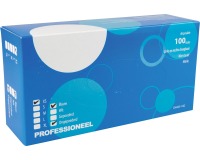 Handschoenen uit nitril,  extra small, blauw, doos van 100 stuks