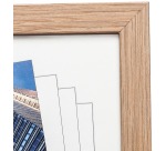 Hampton photo frame Sorbonne, in 2 cm MDF, oak effect, A3