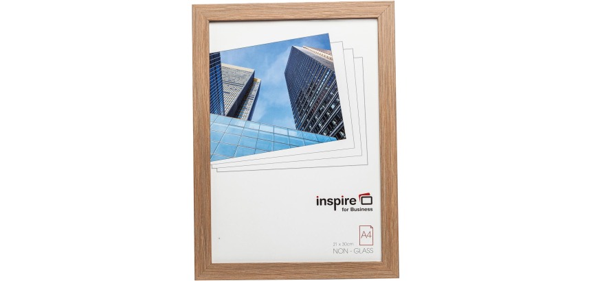 Hampton cadre de photo Sorbonne, en 2 cm MDF, effet chêne, A4