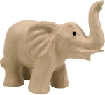 Décopatch éléphant, papier-maché
