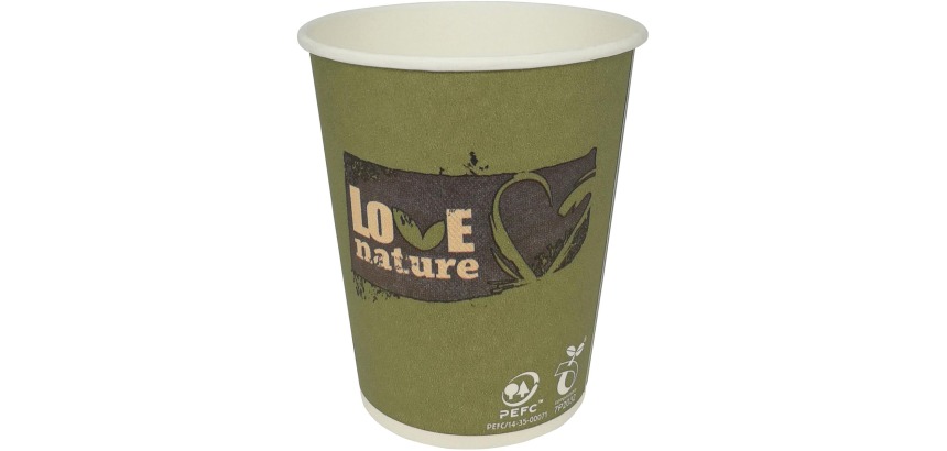 Love Nature cup, cardboard, 150ml, pack of 100 pieces