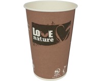 Gobelet Love Nature, en carton, 180 ml, paquet de 80 pièces