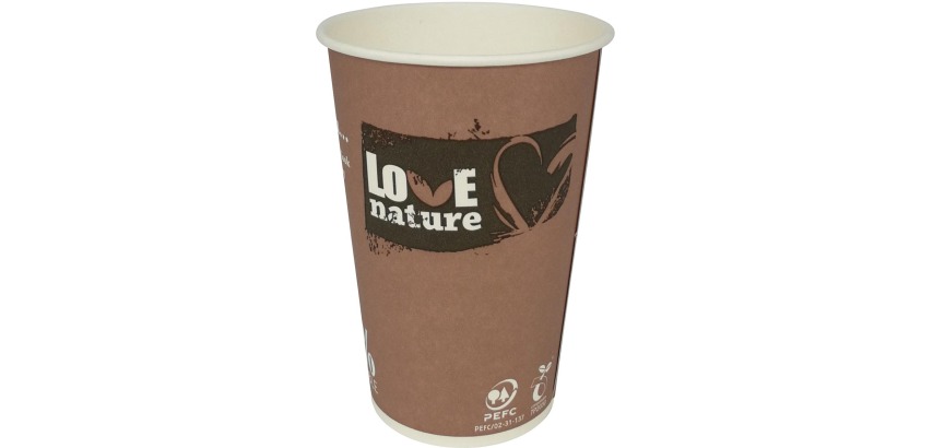 Love Nature Cup, cardboard, 180 ml, pack of 80 pieces