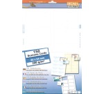 Decadry visitekaarten MicroLine ft 85 x 54 mm, 200 g/m², 150 kaartjes