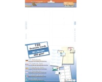 Decadry visitekaarten MicroLine ft 85 x 54 mm, 200 g/m², 150 kaartjes
