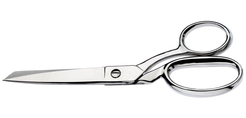 Westcott Clauss fabric scissors, 21 cm, stainless steel, for lightweight fabric, blister pack of 1 piece