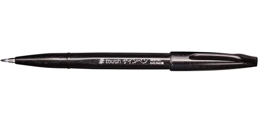 Pentel feutre pinceau Sign Pen Brush Touch, noir