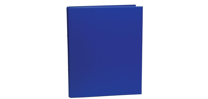 binder for A4 sheets, 2 rings of 25 mm, made of PVC, blue